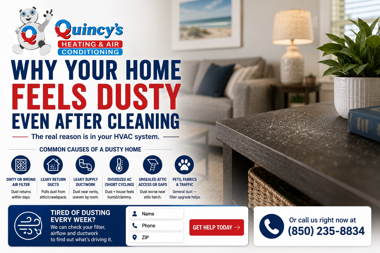 Why your home feels dusty even after cleaning